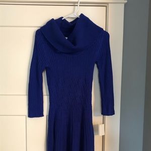 Cowl Neck Sweater Dress